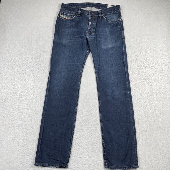Diesel Jeans Mens 30x32 Slim Straight Safado Button Fly Casual Everyday Distress - Picture 1 of 16